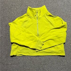 Lululemon Half Zip Cropped Funnel Neck Scuba